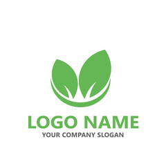  leaf logo design ready vector template