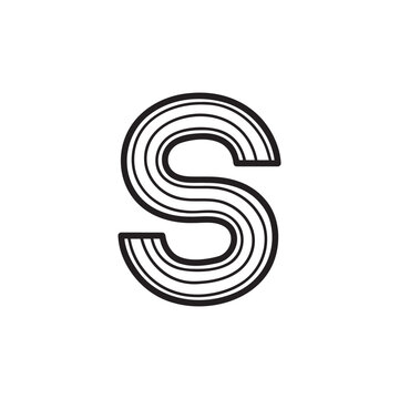 recommend clip art: Illustration of a Hand Drawing the Letter S