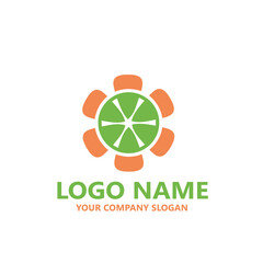 organic fruits and vegetables  logo vector