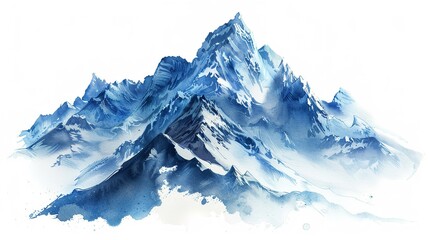 A fantastic watercolor of a majestic mountain