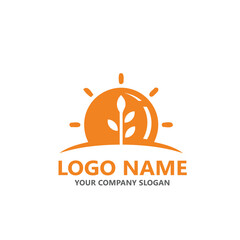  leaf logo design ready vector template