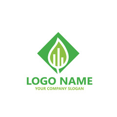 leaf logo design ready vector template