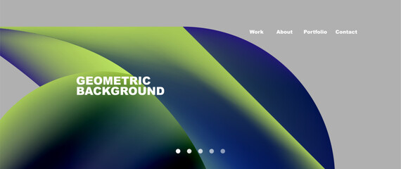 Dynamic flowing shapes concept design composition. Vector Illustration For Wallpaper, Banner, Background, Card, Book Illustration, landing page