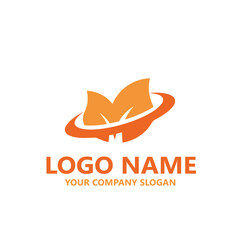  leaf logo design ready vector template