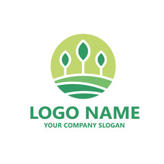 landscape logo vector template