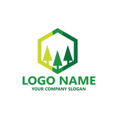 landscape logo vector template