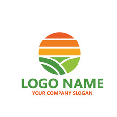 landscape logo vector template
