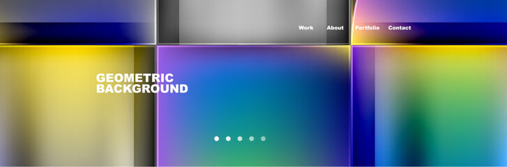 Circle triangle geometric web site page template. Vector Illustration For Wallpaper, Banner, Background, Card, Book Illustration, landing page