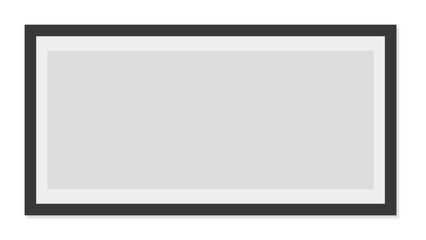 Obraz premium Collection of vintage photo frames. Old photo frame with transparent shadow on background. Decorative vector template can be use for pictures or memories. Vector illustration