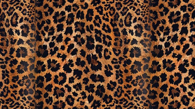 A seamless leopard skin pattern design, mimicking animal leather.

