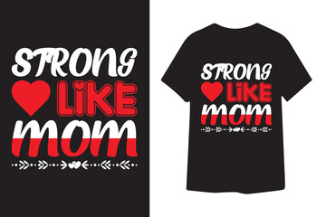Naklejka premium mom t shirt design
