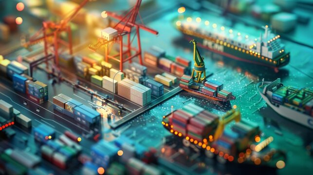 Illustration of the supply chain management process, highlighting the coordination involved in producing and delivering goods.

