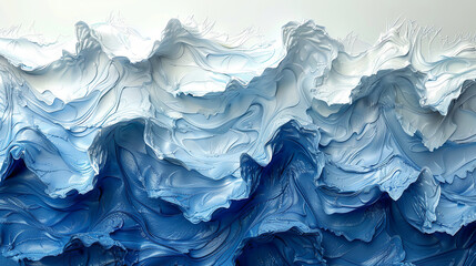 Obraz premium Abstract background of vivid blue color mixing with different shades