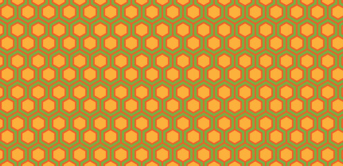 Geometric-hexagon-vector-orange-with-green-background-seamless-pattern-for-design-textiles-or-background-and-wallpaper-jpg.