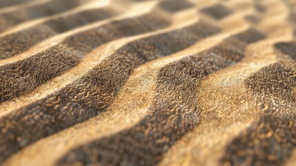 Texture of sand Ripples formed by the wind
