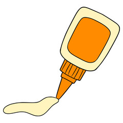 glue illustration hand drawn isolated vector	
