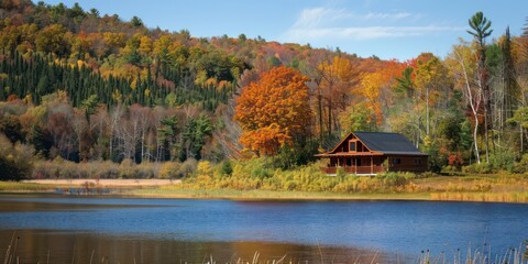 Obraz premium beautiful lakes and mountains during the day