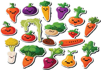vegetables and fruits sticker