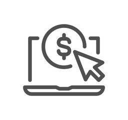 Money and payment method related icon outline and linear vector.
