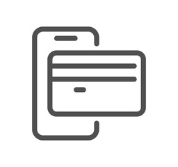 Money and payment method related icon outline and linear vector.
