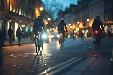 Obraz premium Stylish Bicycle Wheel Detail. Green urban transportation concept