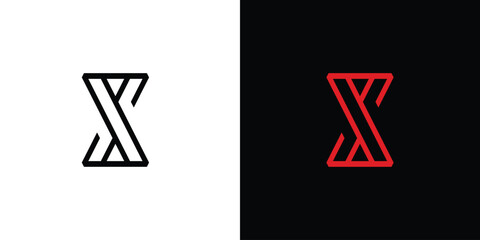 Modern and strong letter X initials logo design 2