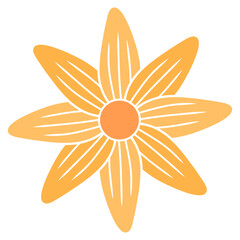 orange flower icon