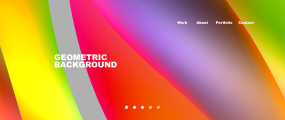 Colorful flowing shapes, wave lines with neon gradients. Vector Illustration For Wallpaper, Banner, Background, Card, Book Illustration, landing page