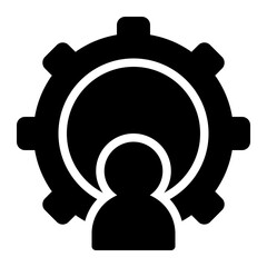 consulting glyph icon