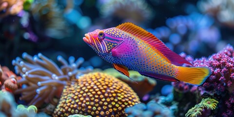 Obraz premium Vibrant Coral Reef Fish