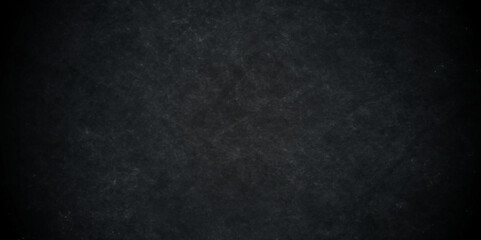 Dark black stone wall grunge backdrop texture background. monochrome slate grunge concrete wall black backdrop vintage marbled textured border background.	
