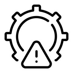 risk management line icon