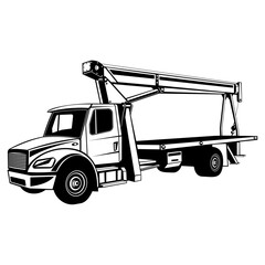 Boom Truck Crane © VektorzDesign