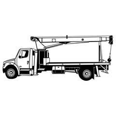 Boom Truck Crane © VektorzDesign