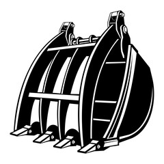Excavator Grab Bucket © VektorzDesign