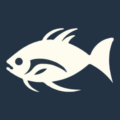 Creative template Fish Logo vector illustration modern design for company or restaurant