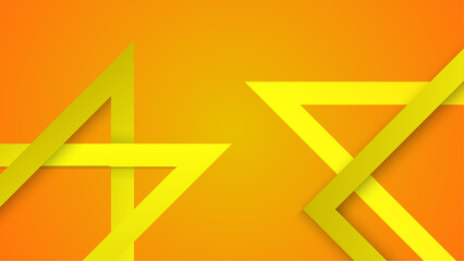 Abstract dynamic shapes background with yellow and orange theme color design template