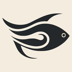 Creative template Fish Logo vector illustration modern design for company or restaurant