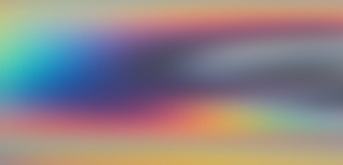 Abstract vibrant blurred background with pastel holographic stains.