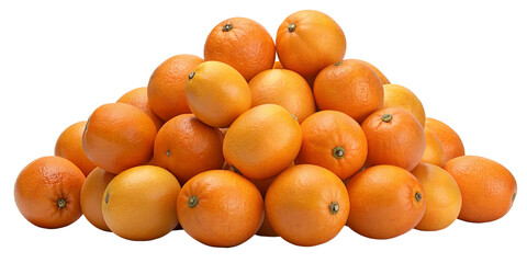 oranges on white background
