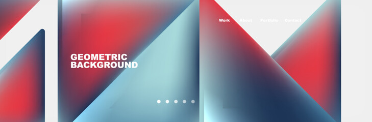 Fototapeta premium Gradient triangles composition with bright fluid colors. Vector Illustration For Wallpaper, Banner, Background, Card, Book Illustration, landing page