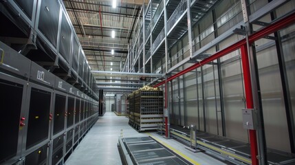 Modern Climate-Controlled Potato Storage Facility with Advanced Technology for Optimal Preservation