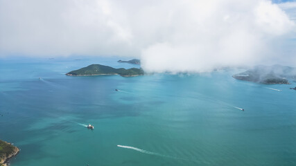 a Panoramic view of Lamma Island, Hong Kong