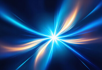 Obraz premium Mesmerizing blue blurred light