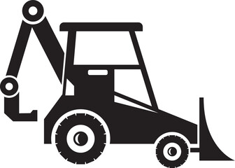 Naklejka premium Hydraulic Excavator Icon
