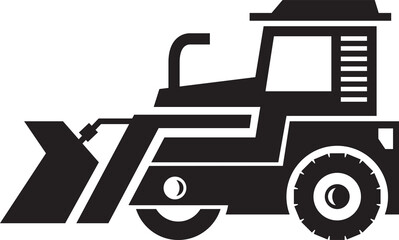 Bulldozer Glyph Icon