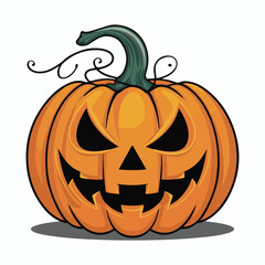 Halloween pumpkin illustration in vector