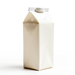 milk carton isolated on white
