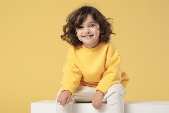 cute little girl in winter wear