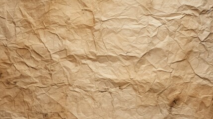 Fototapeta premium Photograph of a close-up of crumpled paper texture cardboard background with a grunge, old paper surface texture